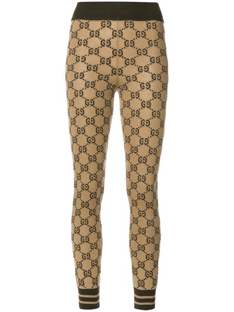 gucci slim fit trousers|gucci leggings for women.